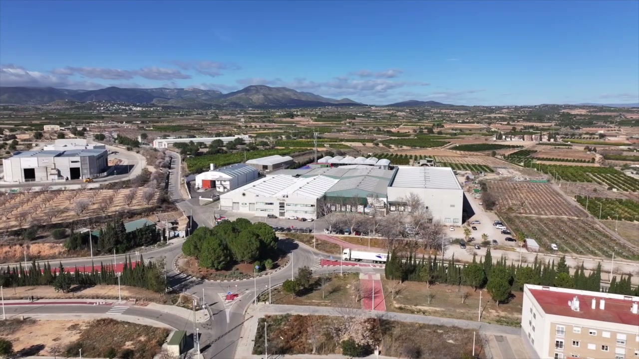 Vista aérea de la instalación de Cheste Agraria